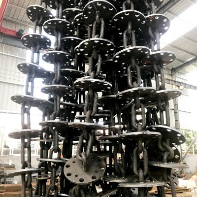 管链输送机链盘 管径70链盘环型管链输送机链盘工程机械尼龙盘片图4