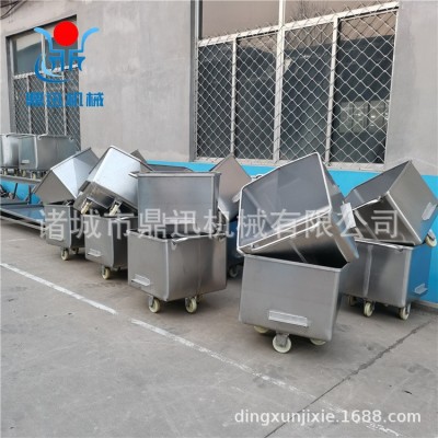 料斗车提升机 200L移动式料车 鼎迅 不锈钢小料车图3