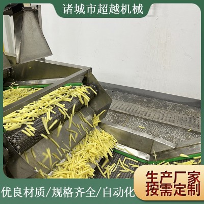 厂家批发速冻薯条薯片生产线 土豆片条生产线 薯条油炸流水生产线图2
