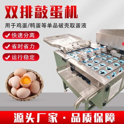 全自动蛋糕房打蛋机设备 供应双排自动敲蛋机 蛋黄蛋清分离机