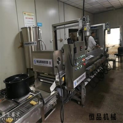 花干生产线油炸机设备 带除渣功能全自动兰花干油炸机器 恒品机械图3