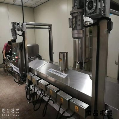 花干生产线油炸机设备 带除渣功能全自动兰花干油炸机器 恒品机械图4