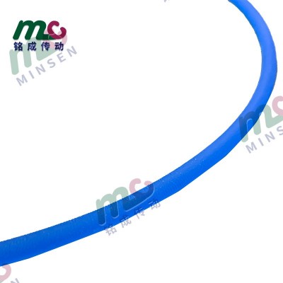 厂家直供蓝色粗面PU圆带 食品级o型传动皮带环形pu聚 氨酯接驳圆带图3