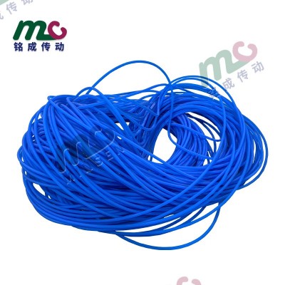 厂家直供蓝色粗面PU圆带 食品级o型传动皮带环形pu聚 氨酯接驳圆带图5