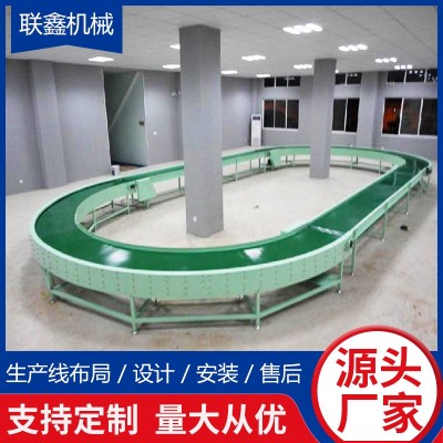 热销90度皮带转弯机滚筒线U型环形快递物流食品传送带直 角输送机图3